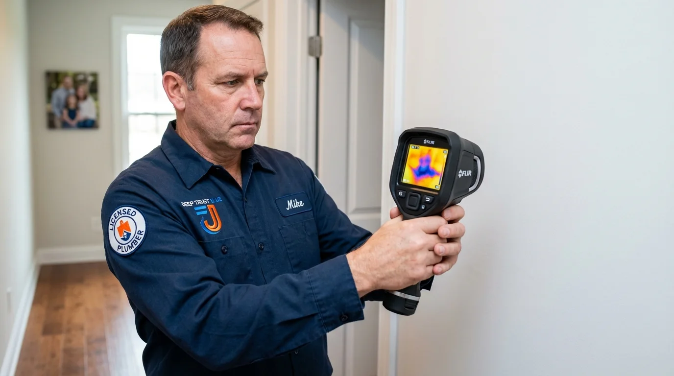 Thermal imaging leak detection by Johns Plumbing LLC in De Leon Springs